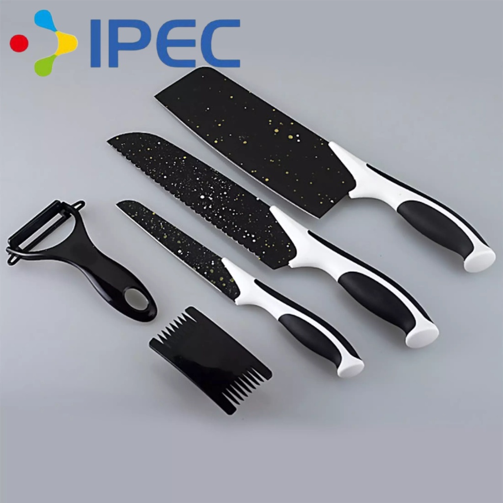 COD - Pisau set Knife Set 5 Pcs Pisau Ceramic Peeler 515