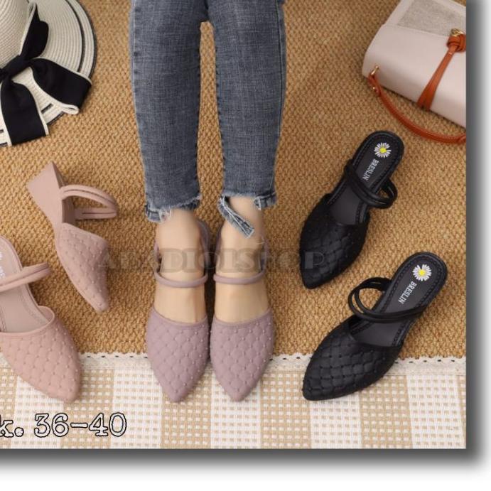 STAR PORTO - SANDAL WEDGES WANITA JELLY IMPORT TALI DUA / SANDAL PORTO LADY BAT / SANDAl WANITA TERL