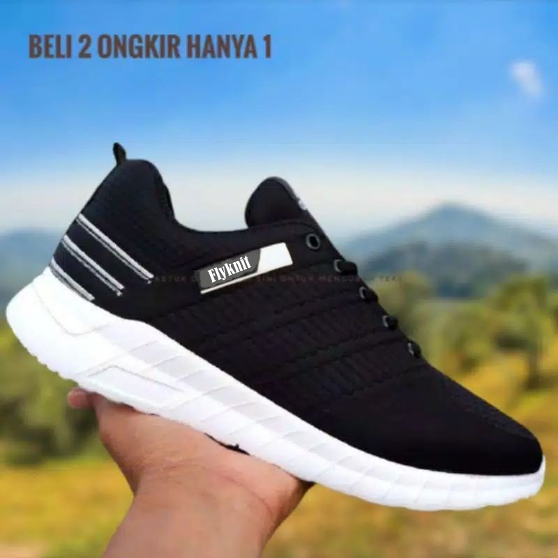 Sepatu Sneakers Pria Wanita Logo Timbul Emboss - Sepatu Korea Fashion Import Sport Shoes Casual sekolah