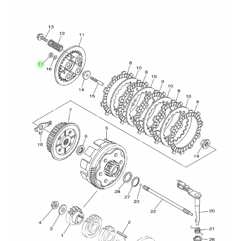 NUT MUR ADJUSTING STELAN SETELAN KOPLING VIXION OLD LAMA OVI NEW LED BK8 NVL NVA ORI 3C1-E6344-00