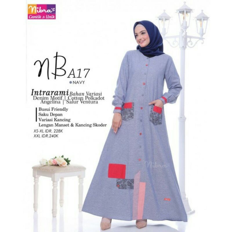 PROMO 25% Gamis Nibras NB A17 / Size XL