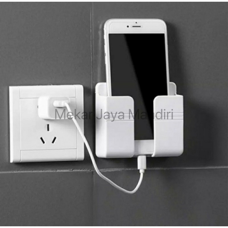 RAK GANTUNG HP CHARGER REMOTE TV AC TEMPEL TEMBOK HOLDER PHONE CAS TEMPEL DINDING HOOK HANDPHONE