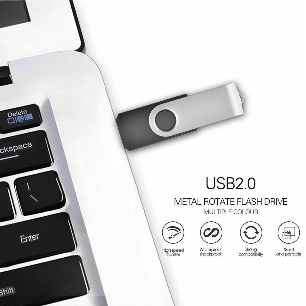 Pendrive memory flash Disk USB 2.0 Kapasitas 8 / 16 / 32 / 64 / 128 / 128gb 6 Warna