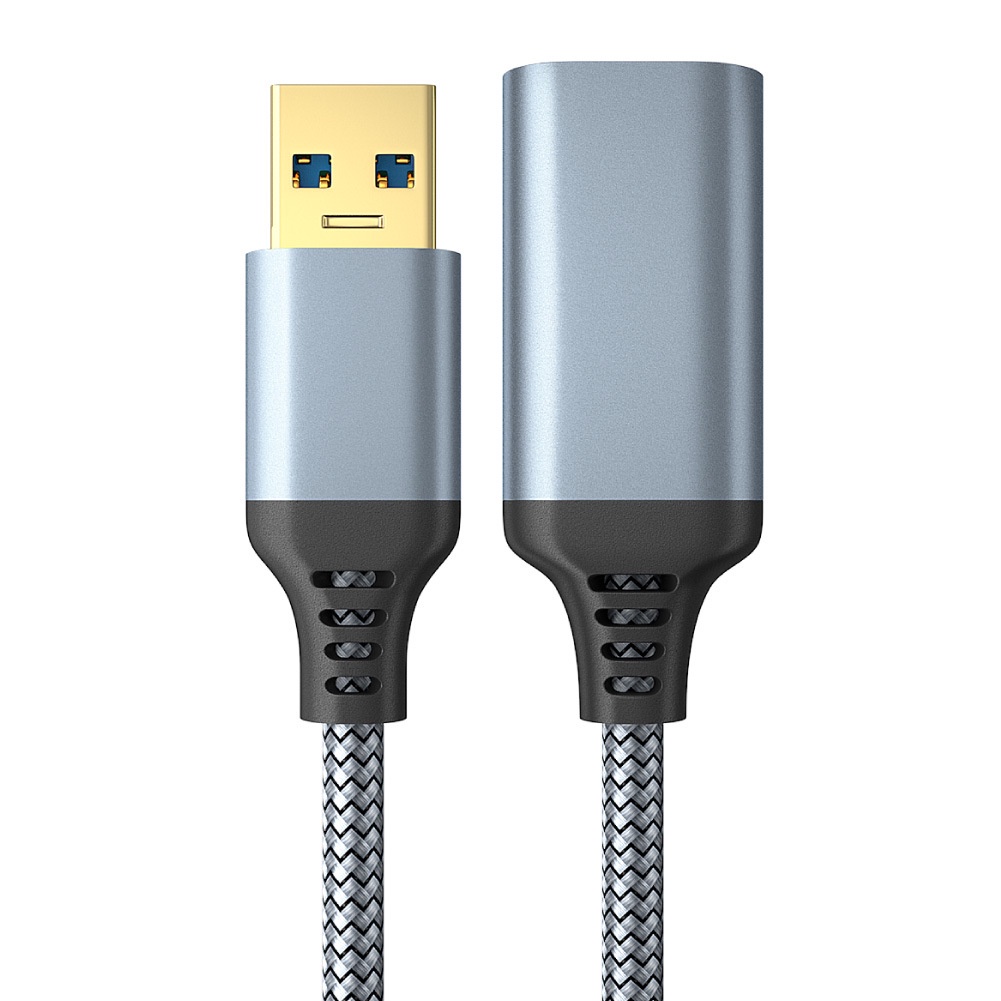 Kabel Data Extension Usb 3.0 Male Ke Female Kecepatan Tinggi Bahan Nilon Kepang