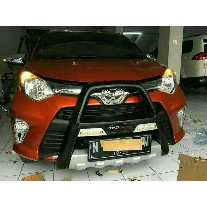 Tanduk Bumper Depan LED DRL Mobil Universal