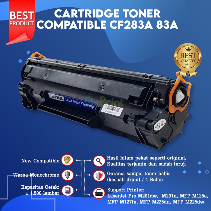 Cartridge Toner Compatible XP 83A CF283A Canon 137 337 737 Printer M201n M125a M127fn M225dn M225dw