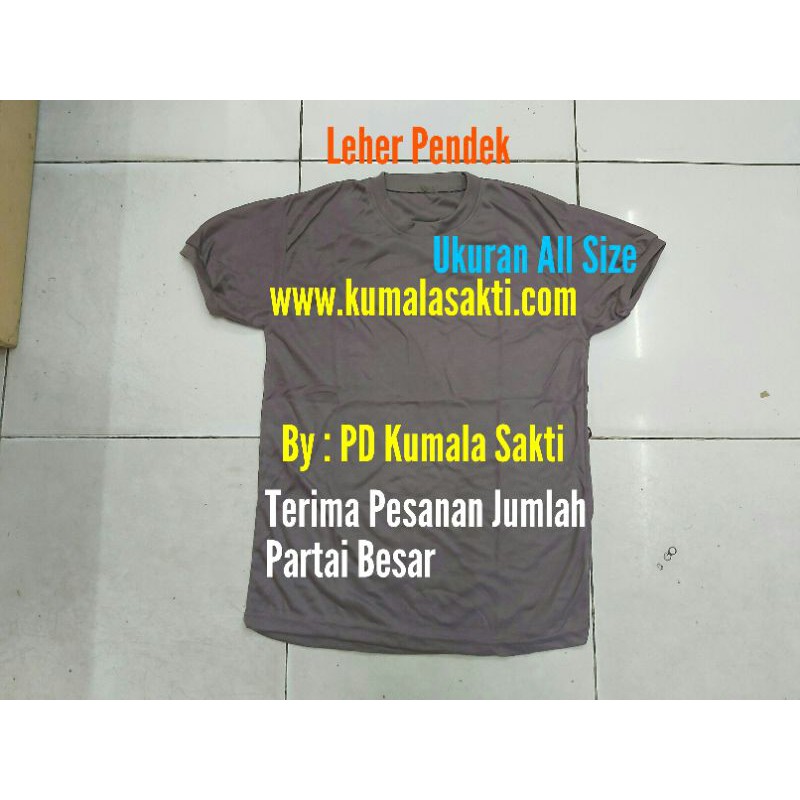 Kaos Polos Coklat Pendek-Kaos Oblong-Kaos Pria-Baju Polos-Kaos Polisi-Kaos Dalam-Topi Polisi-Sabuk