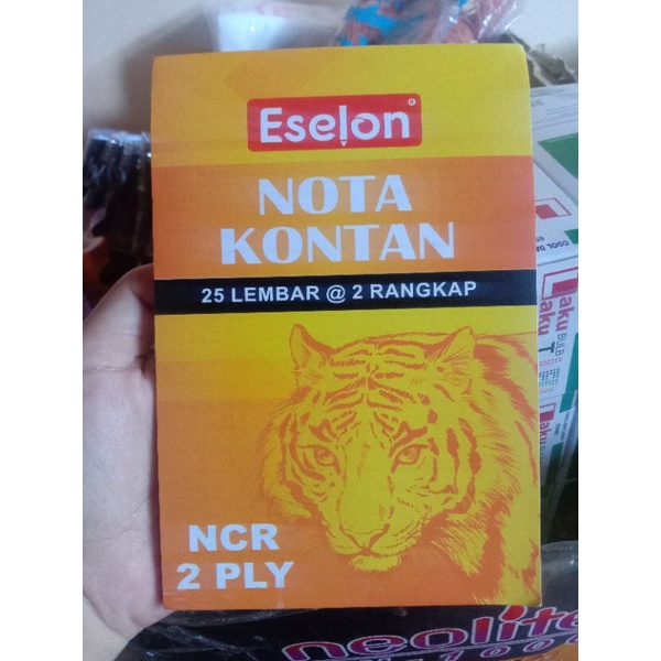 

Buku nota/nota kontan/nota eselon