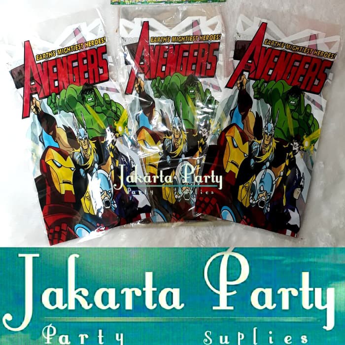 Plastik Snack Avengers / Plastik Bingkisan Avengers / Plastik Ultah