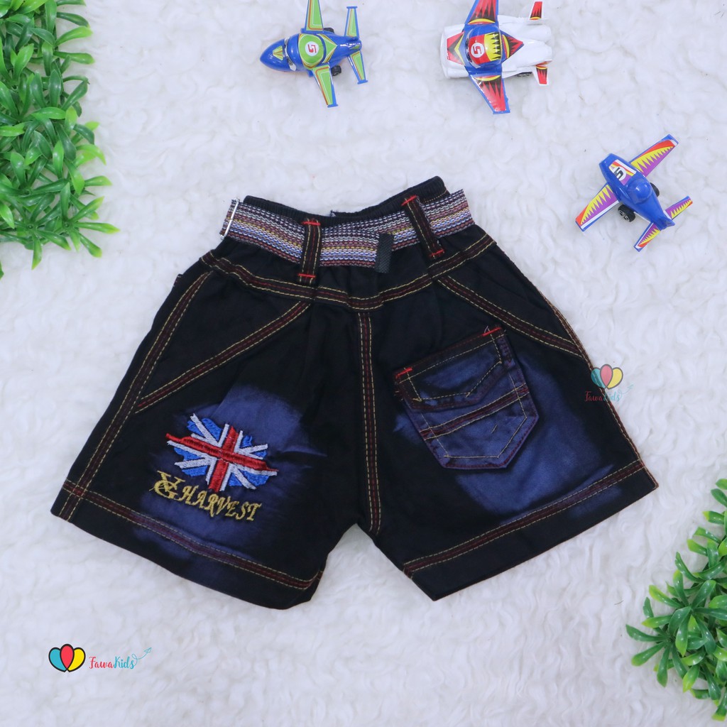 Celana Jeans uk 1-2 Tahun / Jeans Pendek Levis Anak Laki Polos Pants Jins Denim Murah Import Cowok
