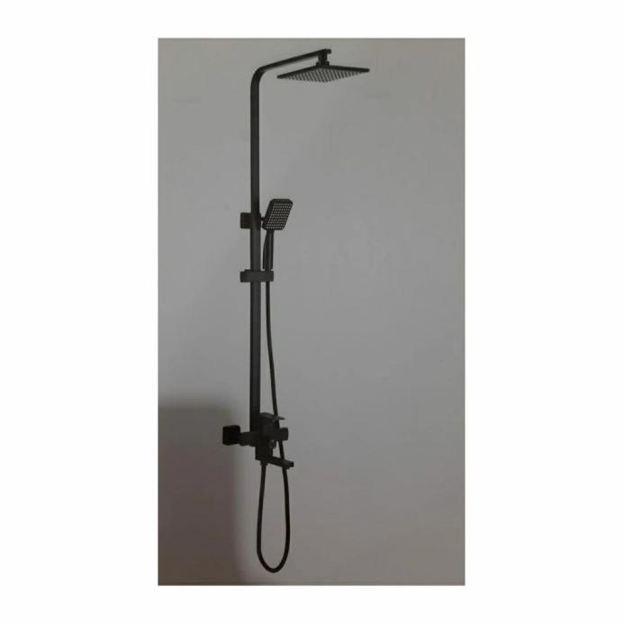 SHOWER TIANG PANAS DINGIN HITAM STAINLESS LAVENIA