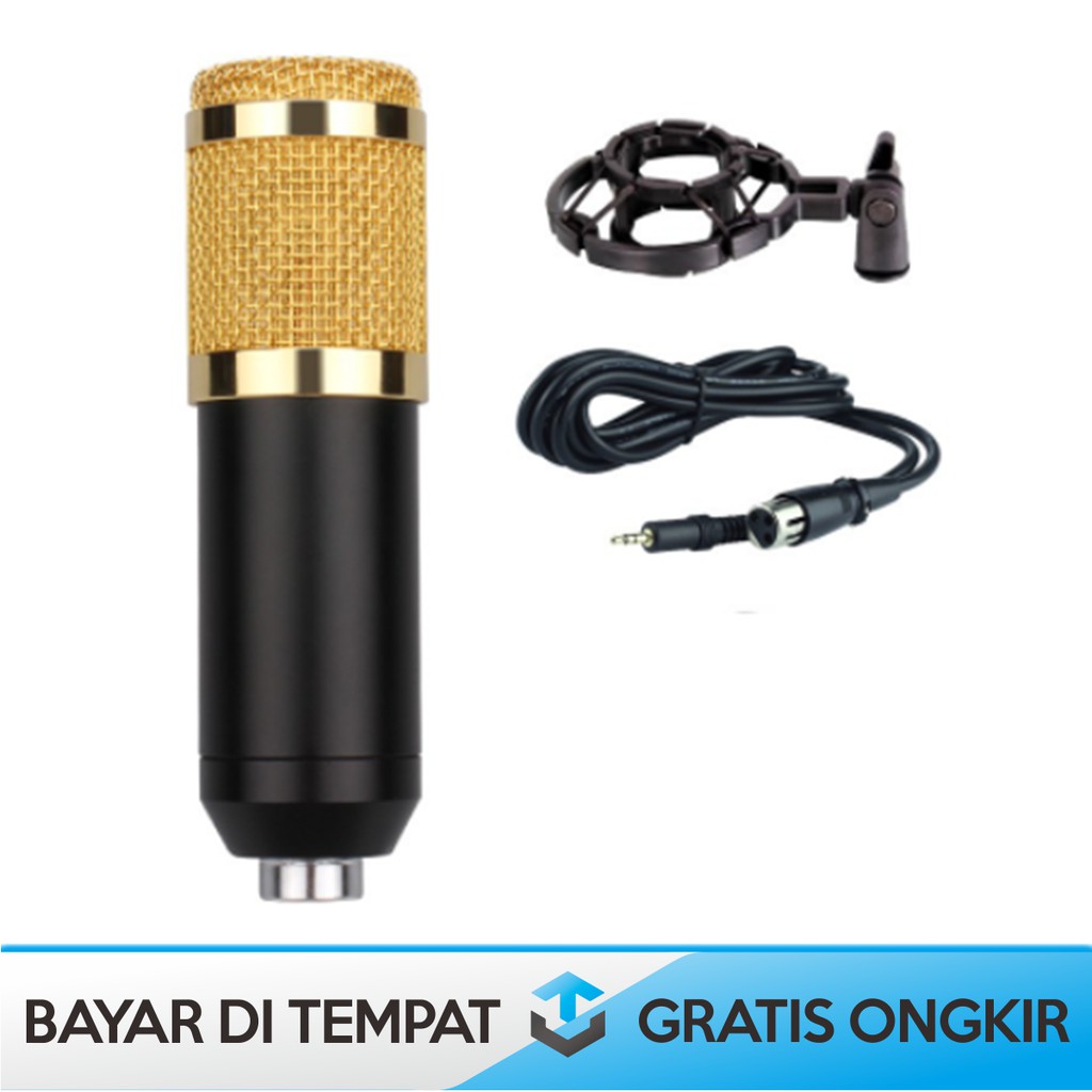 PAKET MIKROFON REKAMAN CONDENSER BM 800 UNTUK YOUTUBER - PAKET MICROPHONE BM 800 FULL SET RECODER