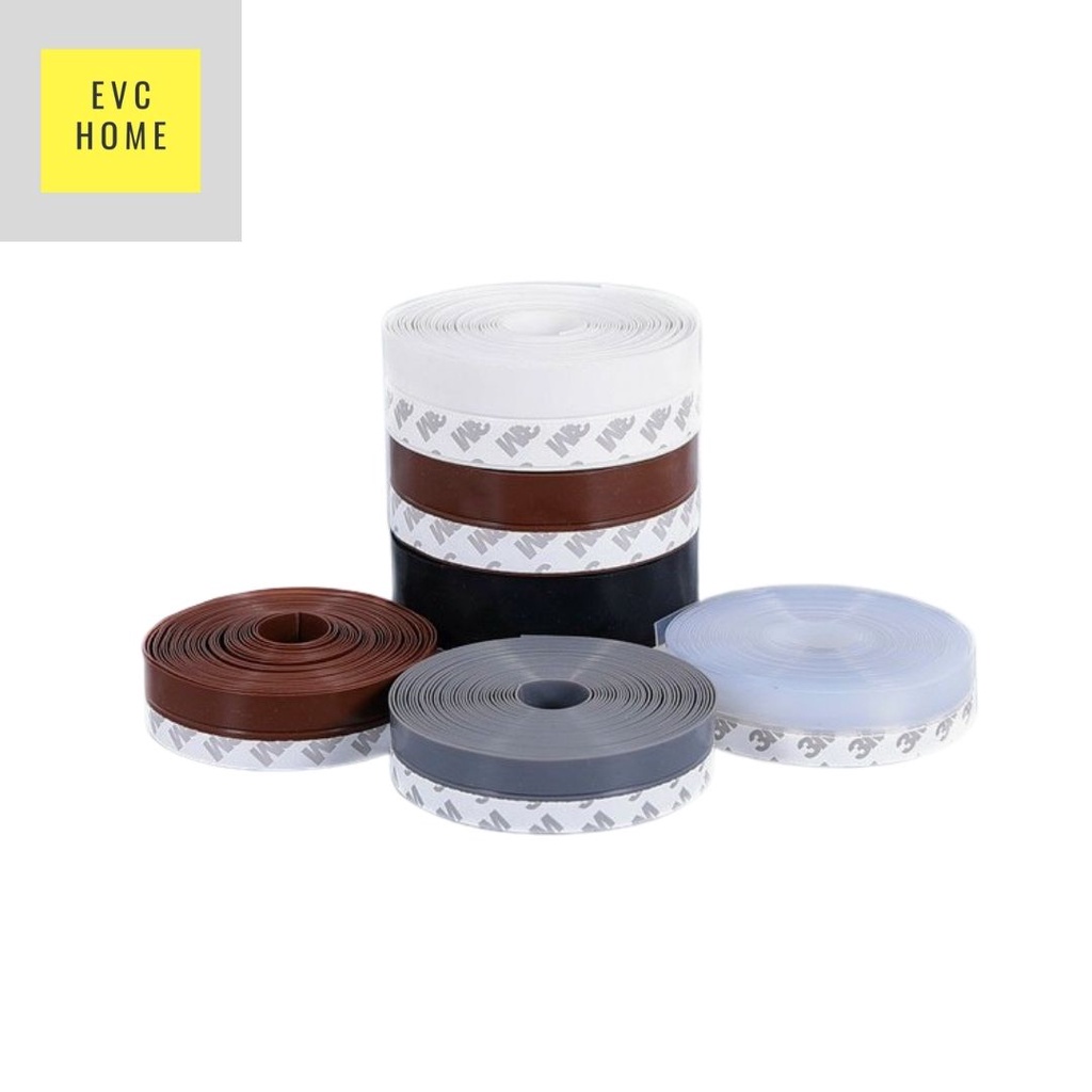 EVCHOME 2,5cm x 3m Seal Tape/ Penutup Celah Jendela/ Pintu Anti Debu/ Serangga