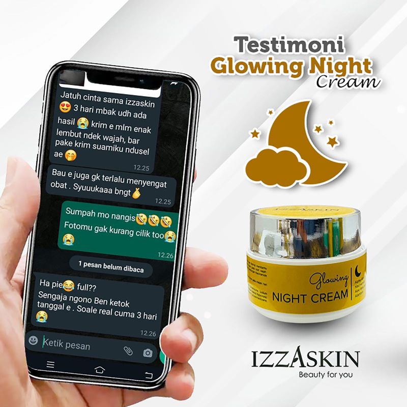 glowing night izzaskin