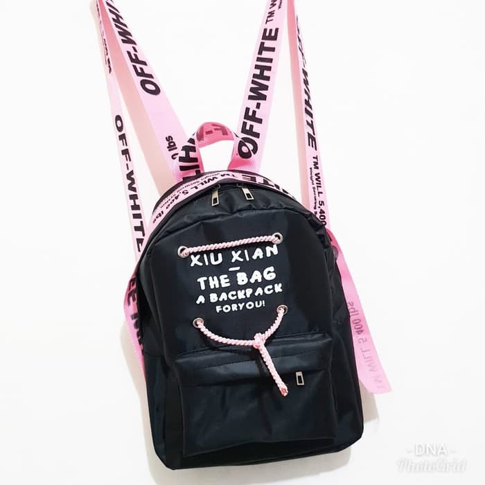 Tas Sekolah Wanita Xiu Xian Backpack - Hitam Murah
