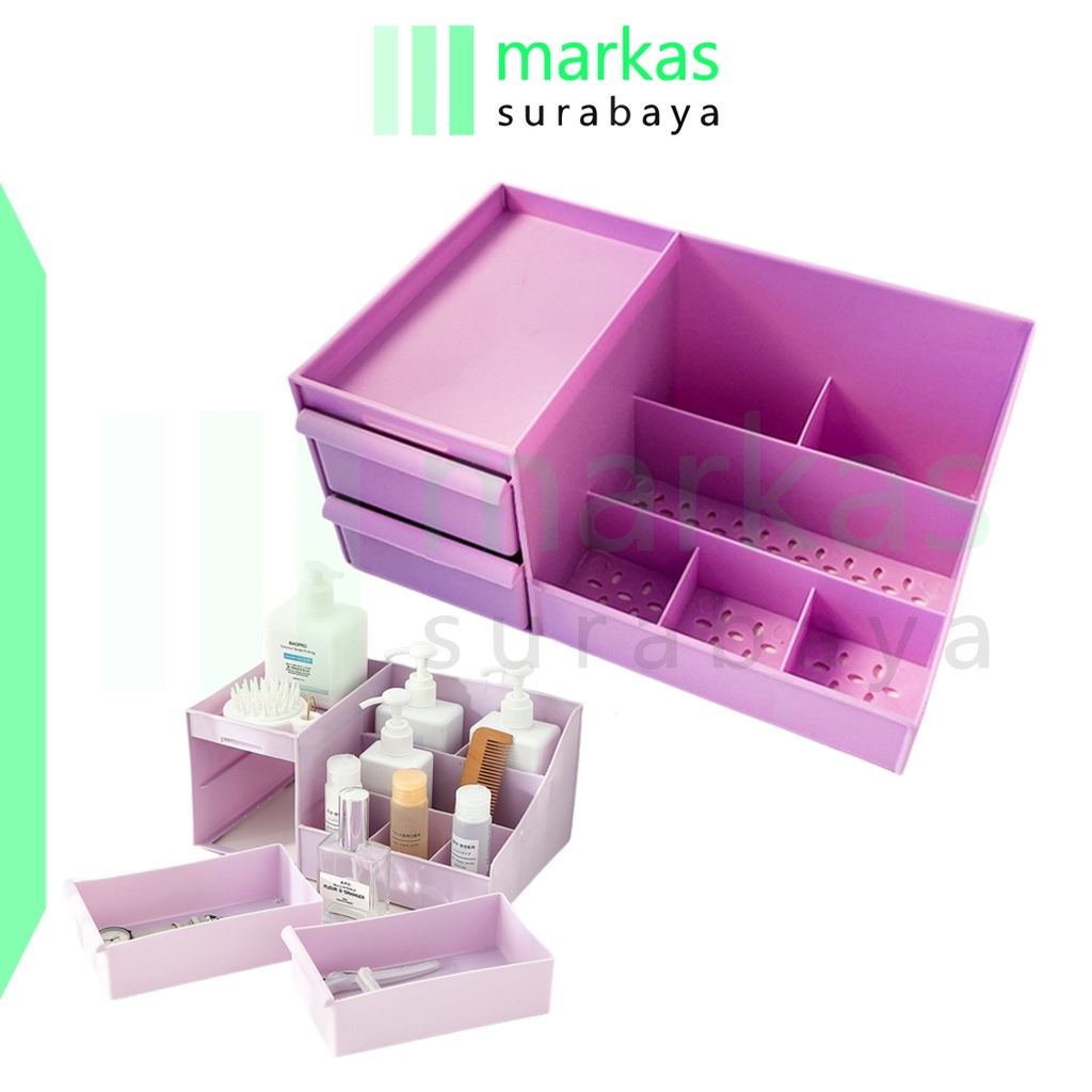 MARKAS  HL0124 Rak Kosmetik Kotak Penyimpanan Skincare Make Up Storage Box Organizer Serbaguna