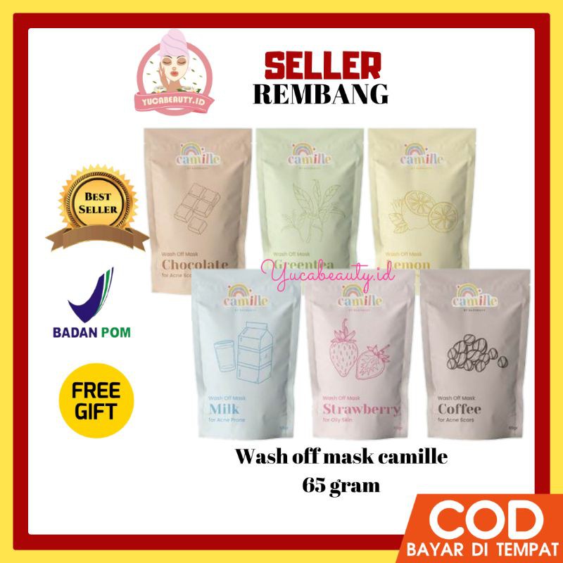 MASKER ORGANIK CAMILLE BEAUTE BPOM 65 gram