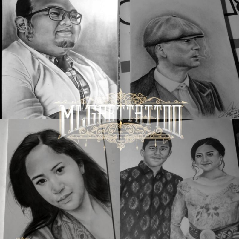 SKETSA WAJAH SIZE A5 - FREE BINGKAI