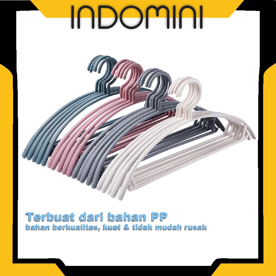 INDOMINI R684 Hanger / gantungan baju Plastik/Gantungan / gantungan plastik / gantungan warna