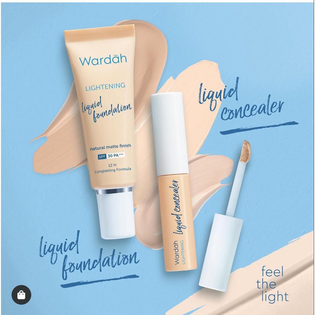 Jual Wardah Lightening Liquid Foundation | Concealer Indonesia|Shopee