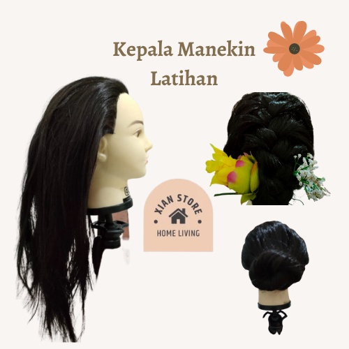 manekin / patung kepala/ patung rambut / Kepala Manekin Boneka Sanggul Hairdo Latihan murah