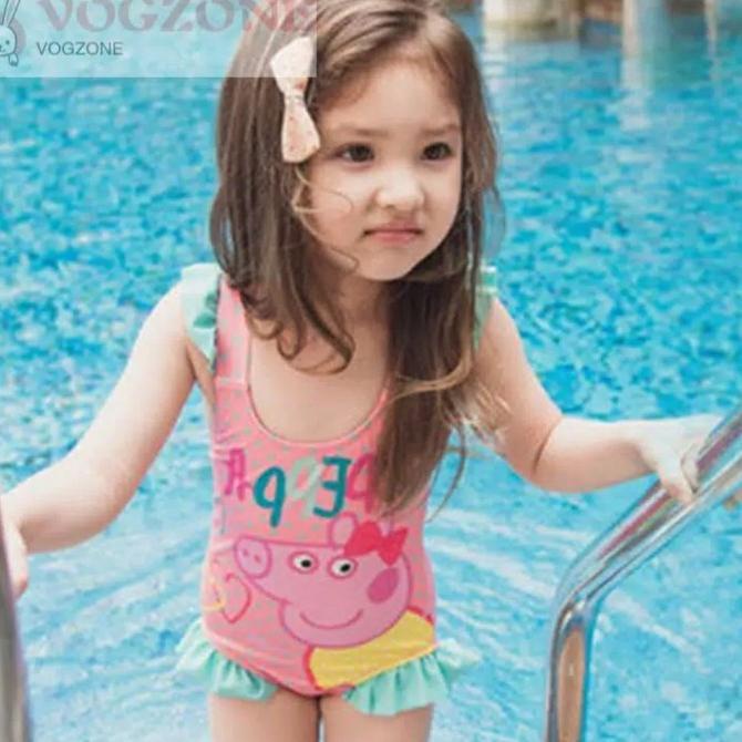 baju renang anak one piece motif peppa Pig
