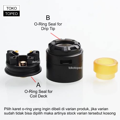 Karet O-Ring Seal pengganti untuk RELOD X | karet oring silikon silicon sil untuk reload bagian deck x