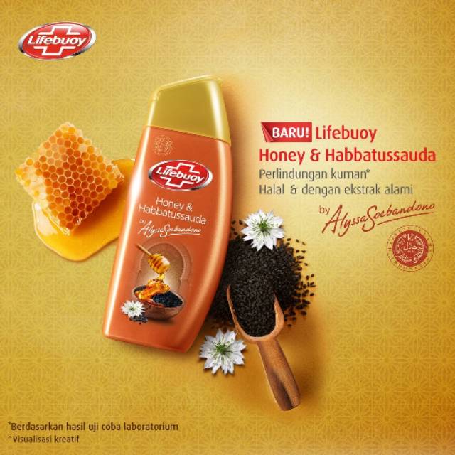 Lifebuoy body wash honey & Haba 100ml sabun cair