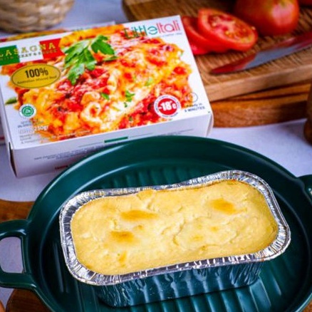

Lasagna with Meat and Sauce Frozen No MSG & Pengawet Little Itali