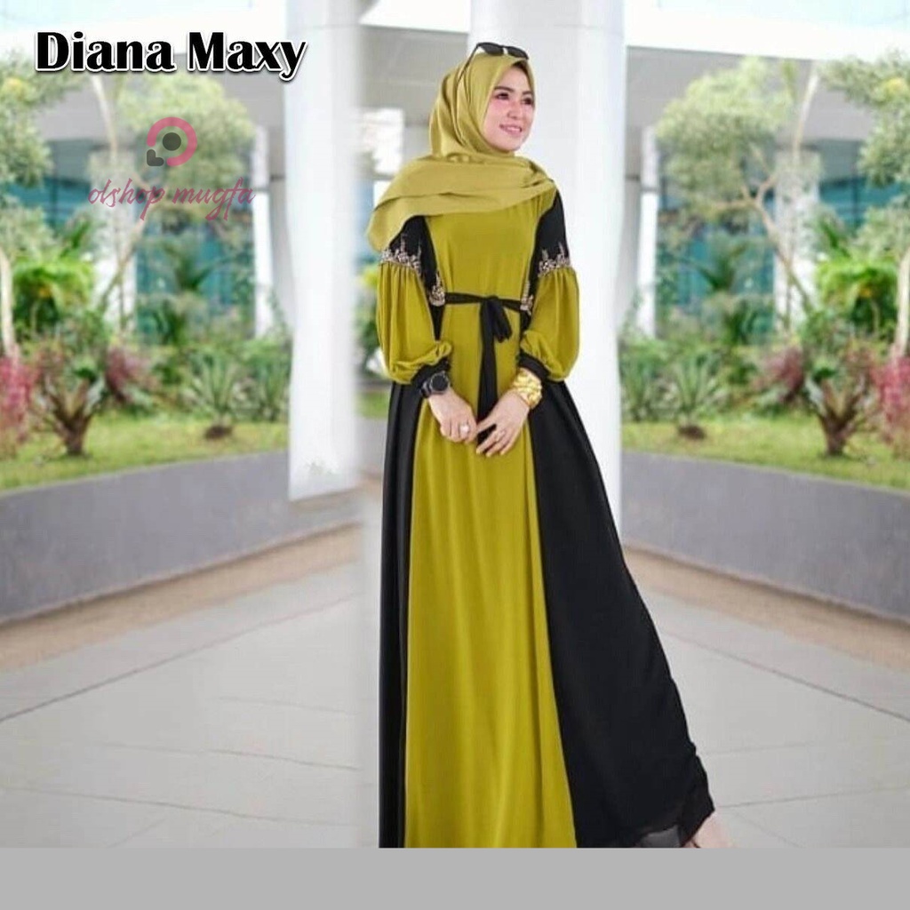 OLSHOP MUGFA  DIANA MAXI BAJU GAMIS WANITA TER BARU 2022 BAJU GAMIS MURAH BISA  COD BAJU GAMIS REMAJ
