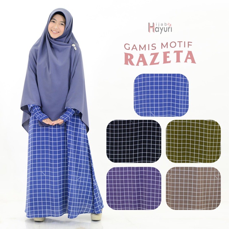 Gamis Syari Motif Razeta by Hijab Hayuri