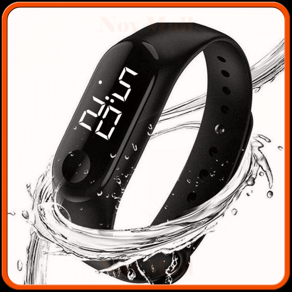 Jam Tangan Digital LED Bahan Silikon - SM161