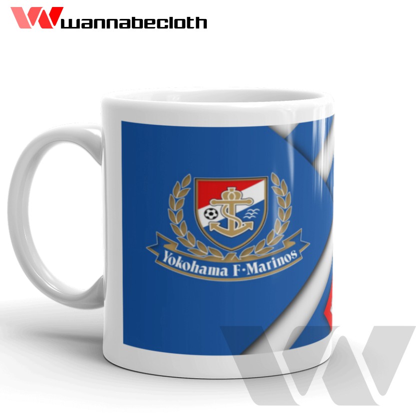 Gelas Yokohama Marinos Mug Yokohama Marinos Cangkir Yokohama Marinos Souvenir Jepang Yokohama