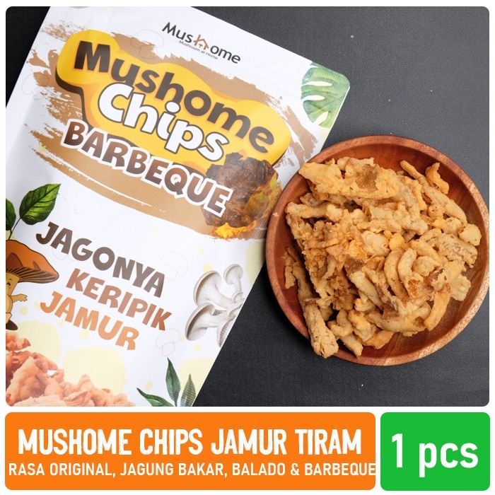 

Mushome Chips Keripik Jamur Tiram Vegan & Vegetarian