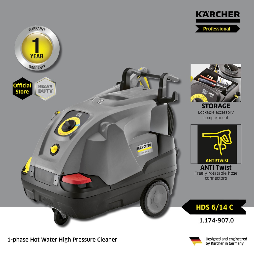 Karcher HDS 6/14 C *EU Hot Water High Pressure Cleaners