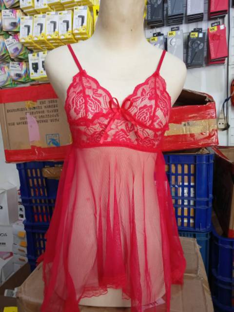 ALL SIZE / M Premium Halus / Lingerie Big Size Sexy Original Baju Tidur Seksi Transparan