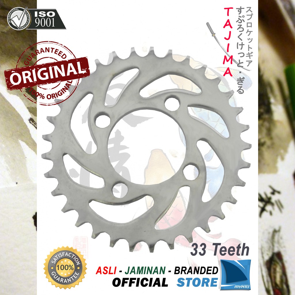 Gigi Tarik 28T ~ 39T KAWASAKI Kaze / R / R New Gir Belakang - Rear Sprocket Gear TAJIMA