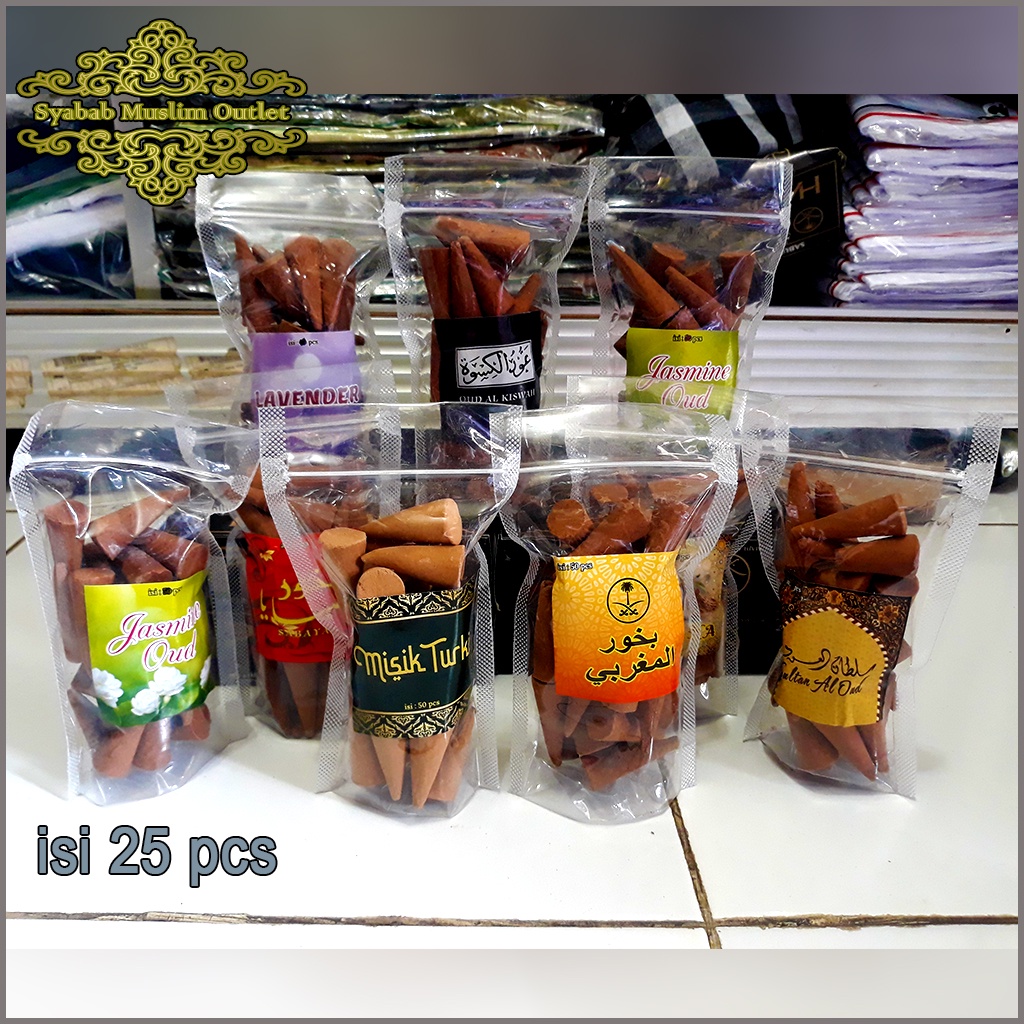 dupa bukhur krucut berbagai pilihan aroma isi 25 pcs