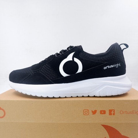 Sepatu Lari/Running Ortuseight Cobra Black White 11030085 Original BNIB