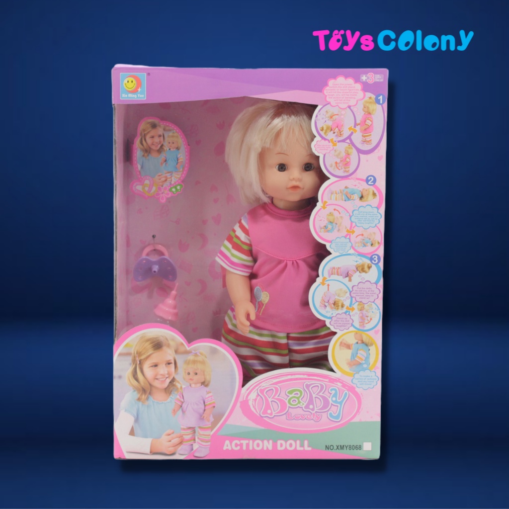 Baby Lovely - Boneka Bayi Bisa Berdiri Sendiri Action Doll XMY8068