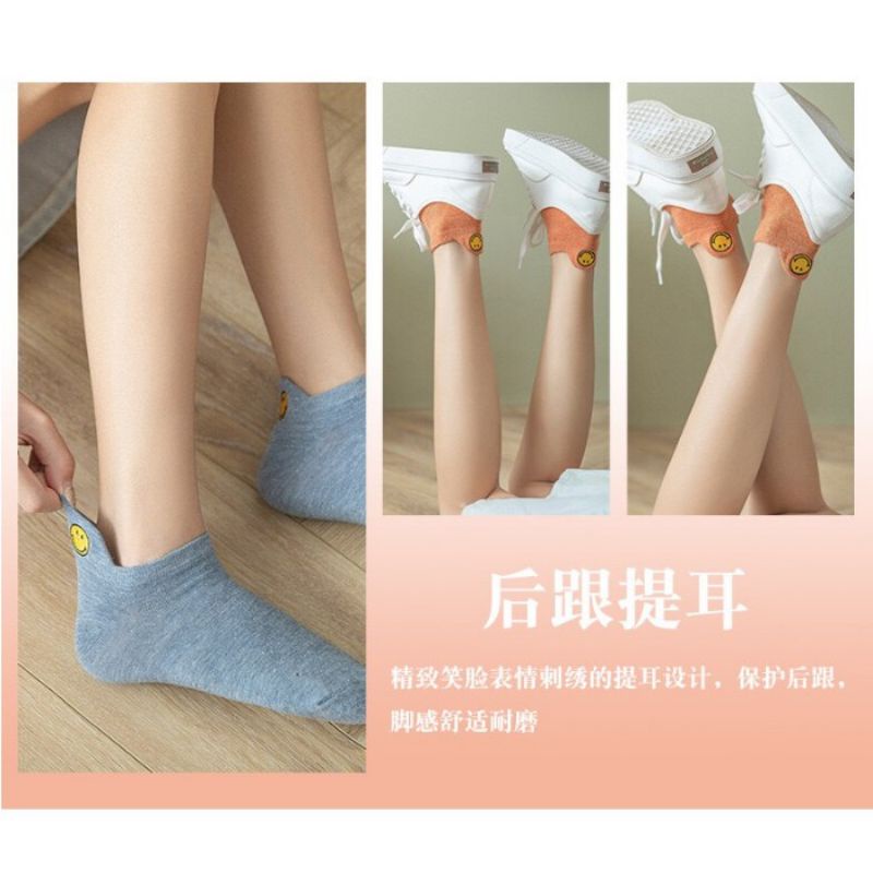 (PREMIUM)Kaos Kaki Korea Wanita Pria Motif Lucu Fashion Korea Kaos Kaki Pendek Wanita