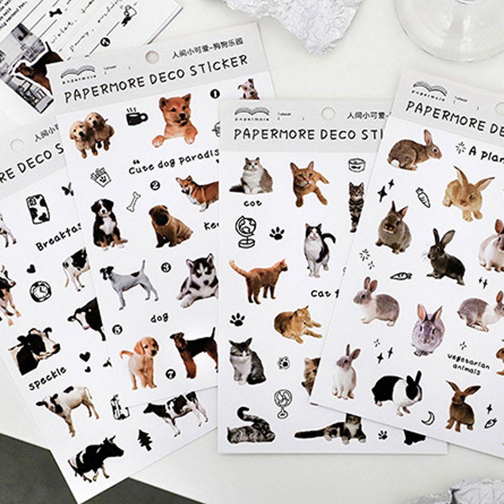 Mxbeauty Animal Stationery Stiker Kelinci Korea Telepon Anjing Diary Planner Jurnal Album Dekorasi