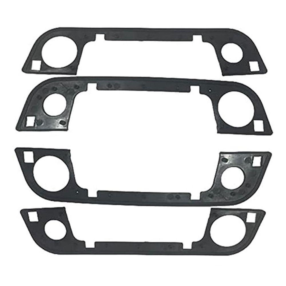 Populer 4pcs/set Exterior Door Handle Tahan Lama Bagian Mobil Auto Alat Pegangan Pintu Karet Seal Gasket Untuk BMW E36 E34 E32 3 5 7 Seri