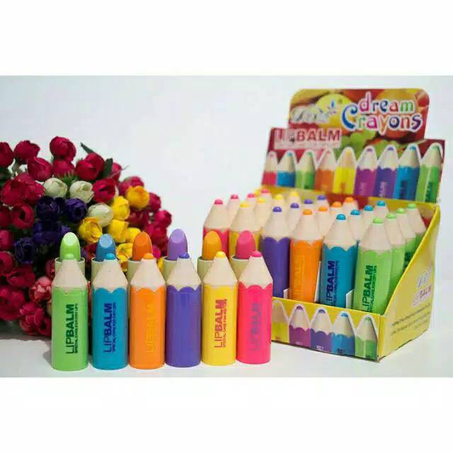 LIPBALM DREAM CRAYONS HARGA 6 PCS