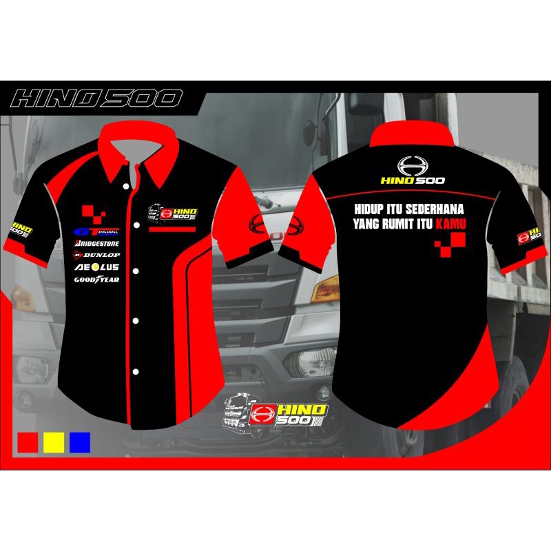 Kemeja Truck HINO 500 New| Kemeja Truck | Kemeja Truck Fashion | Kemeja Truck Distro