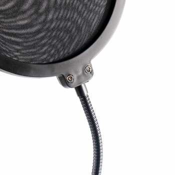 Pop Filter Mikrofon Penyaring Suara Dual Layer BOP / Alat Penyaring Suara Microphone Speaker Subwoofer / Filter Mikrofon youtuber Microfon Mic Filter Premium Penyaring Suara Dual Layer / Penyaring Suara Rekaman Siaran Langsung Suara Jernih Berkualitas