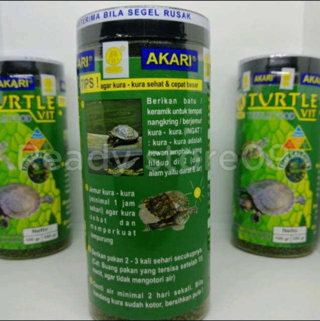 pelet kura-kura / pelet reptile turtle food AKARI TURTLE VIT