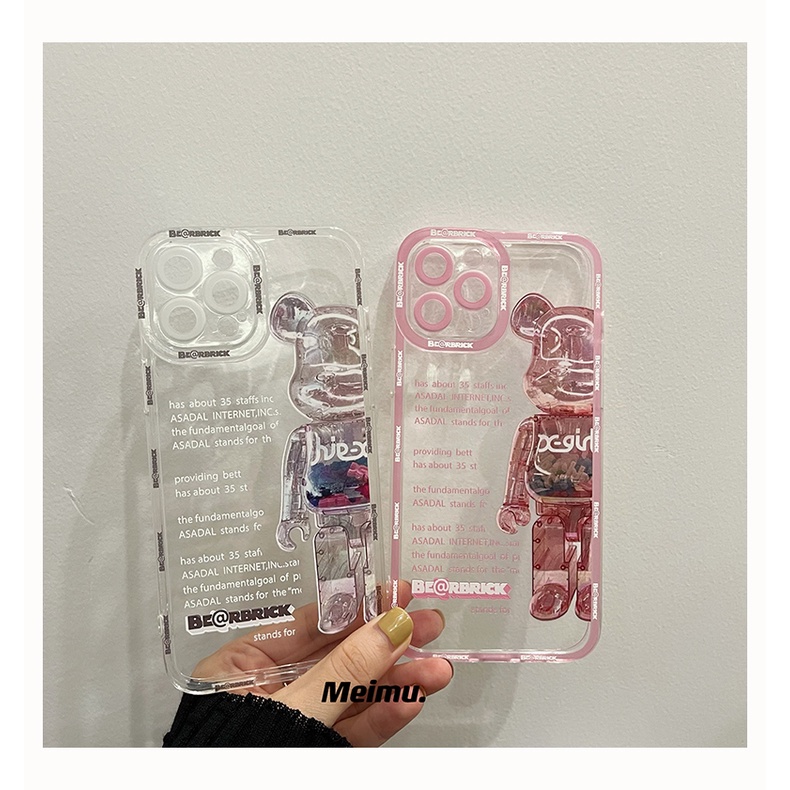 Soft case Transparan Motif print Untuk iPhone 11 pro max xs max xr 12 7 plus 12 pro max 13 13 pro 13prm