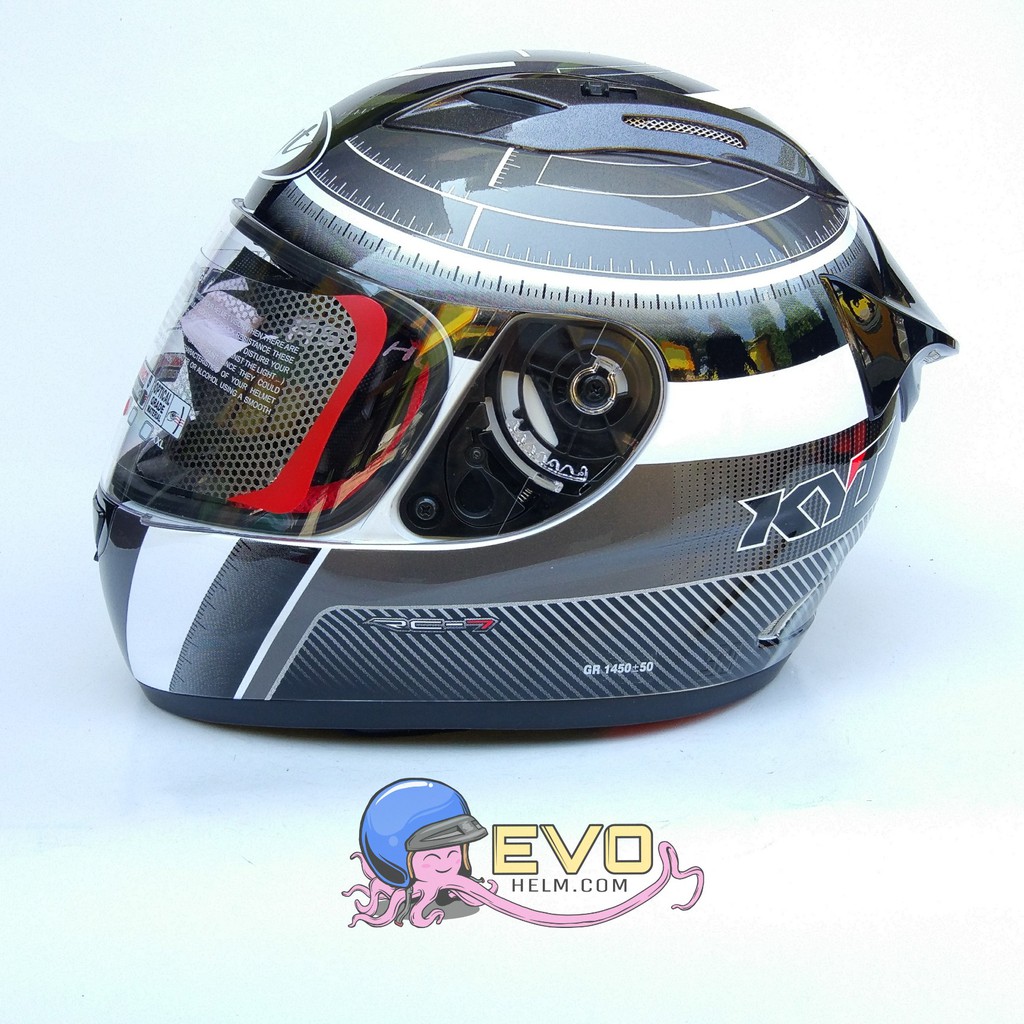 SEVEN SERIE 12 GRAPHIC FullFace - Single Visor WHITE BLACK GUNMETAL