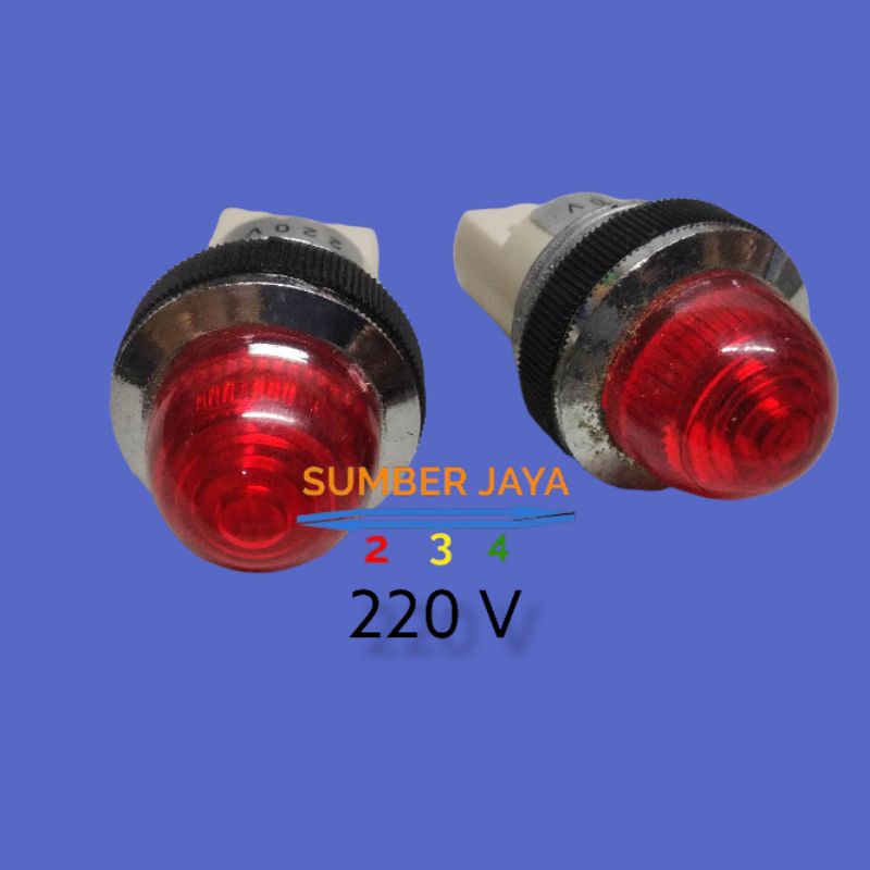 PILOT LAMP 220V / BOHLAM PILOT 220V 25MM MERAH TERMURAH